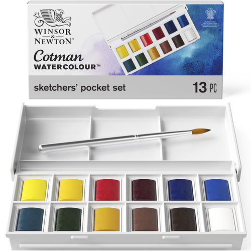 Winsor & Newton Cotman Watercolour Sketchers' Pocket Box Set of 12